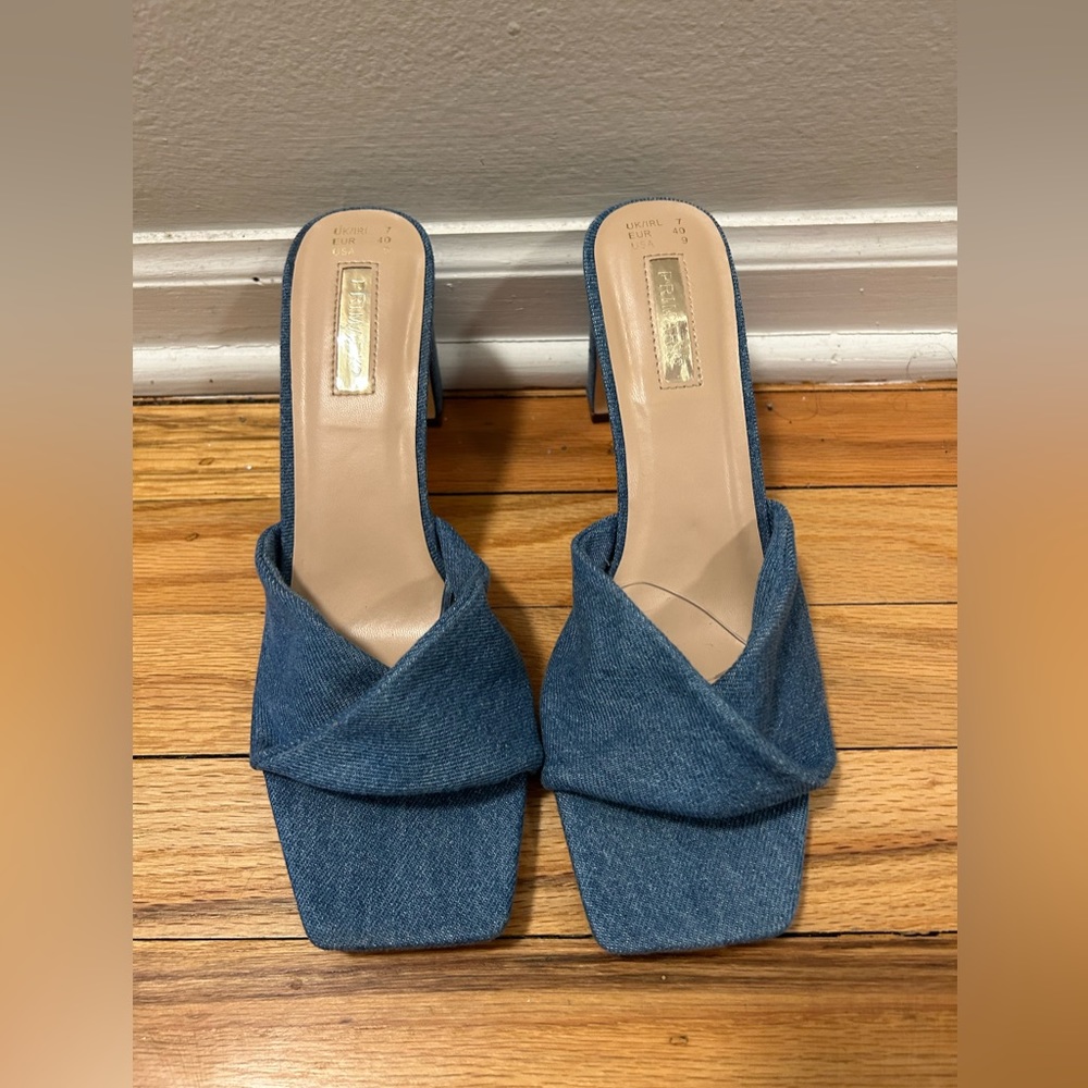 Denim heels from Poshmark - size 9